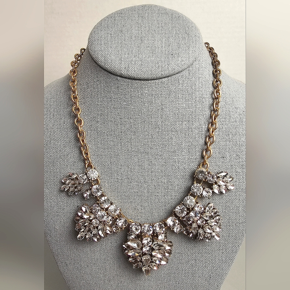 [J. Crew] Crystal Bib Statement Necklace
